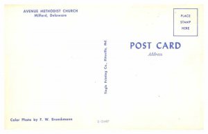 Postcard CHURCH SCENE Mildford Delaware DE AP0334