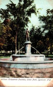 New York Syracuse Union Park William Kirkpatrick Fountain