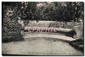 Old Postcard Palace of Compiegne The bench Napoleon 1st