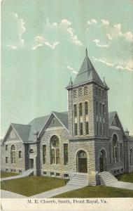 c1910 Postcard; M.E. Church, South, Front Royal VA Warren County posted