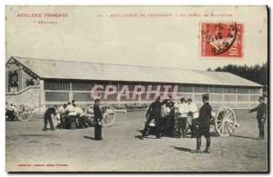 Old Postcard Army Field Artillery At field maneuvers
