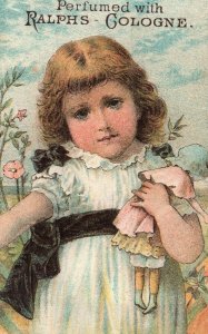 1880's Ralph's Cologne F. R. Arnold New York Perfumed Victorian Trade Card P30