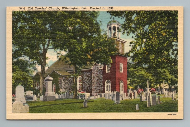 Old Swedes' Church, Wilmington, Delaware, Erected in 1698, Deleware, Postcard