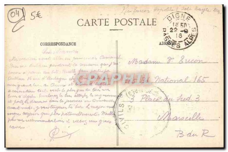 Old Postcard Digne The Cousson