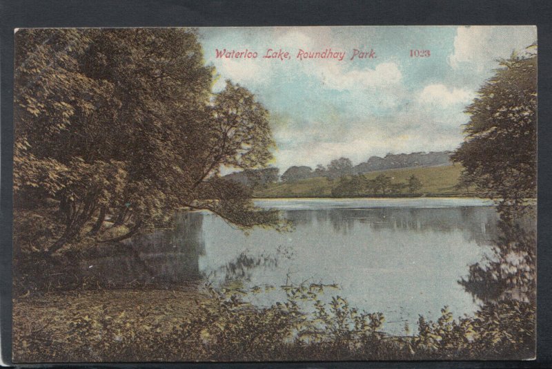 Yorkshire Postcard - Waterloo Lake, Roundhay Park, Leeds   RS14682