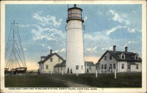 Highland Massachusetts MA Lighthouse Cape Cod c1910s-20s Postcard