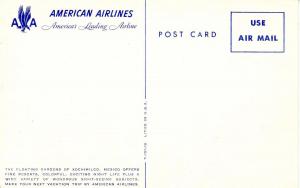 Mexico - Xochimilco. American Airlines (Airline issued)