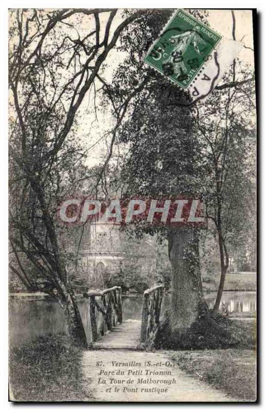 Postcard Old Versailles S and O Petit Trianon Park Tower Marlborough and the ...