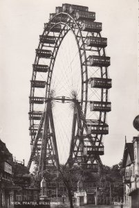 Wien Austria Roundabout Prater Real Photo Postcard