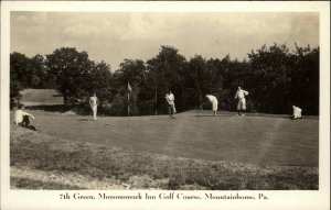 Mountainhome PA Monomonock Golf Course Real Photo Postcard