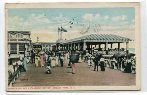 Fishing Pier Surf Asbury Park New Jersey 1909 postcard