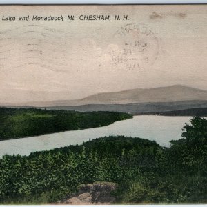 1908 Mt. Chesham, NH Silver Lake Monadnock Crisp PC to Gilbert Station Iowa A169