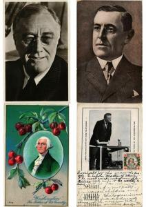 USA ÉTATS-UNIS AMERICA PATRIOTIC PRESIDENTS POLITIC 78 CPA Pre-1940