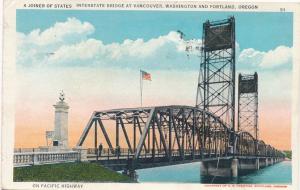 Interstate Bridge Pacific Highway Vancouver Washington to Portland Oregon pm1937