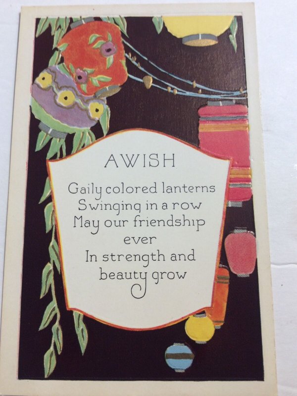 May our Friendship ever in strength and Beauty grow, Paper Lanterns ART DECO