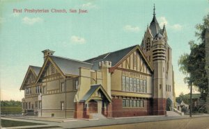 USA First Presbyterian Church San Jose California Vintage Postcard 07.49
