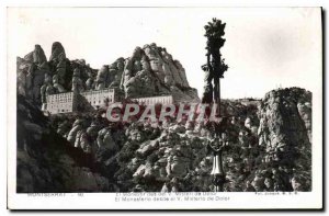 Old Postcard Montserrat El Monestir of Misteri del Dolor V