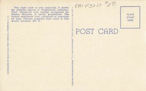 Postcard Mount Rushmore at Night South Dakota