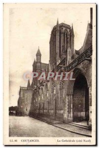 Old Postcard Coutances La Cathedrale (North Coast)