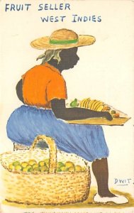 Fruit Seller Artist Dwit Barbados West Indies Unused 