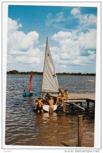 Camp Florida, Sailing On Lake Grassy, LAKE PACID, Florida, 40-60's