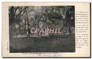 Old Postcard Chateau de Pont Marquis Moulins sur Ouanne