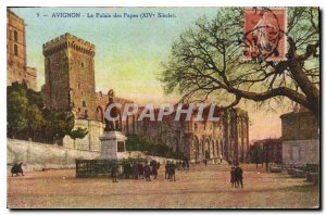 Postcard Old Avignon Palace of the Popes XIV century