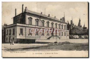 Old Postcard Nevers The Hotel de Ville