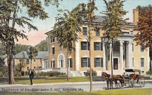 Augusta Maine Governor Residence Street View Antique Postcard K49239 