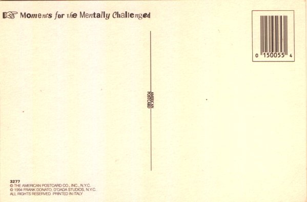 satire postcard: Nice To Meet You