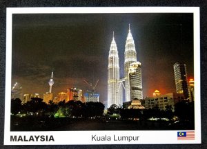 [AG] P233 Malaysia Petronas Twin Tower Kuala Lumpur City Building (postcard *New