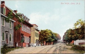 Levis Quebec Rue Wolfe Street Scene QC Unused Illustrated Postcard H50