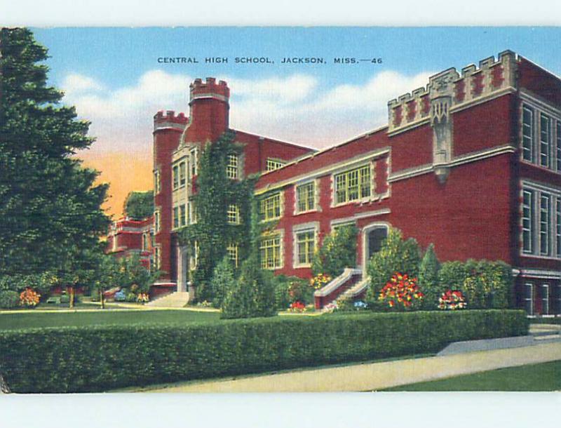 Unused Linen HIGH SCHOOL Jackson Mississippi MS L9859