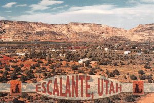 Escalante, UT Utah  HOMES  Bird's Eye View  GARFIELD COUNTY  4X6  Postcard