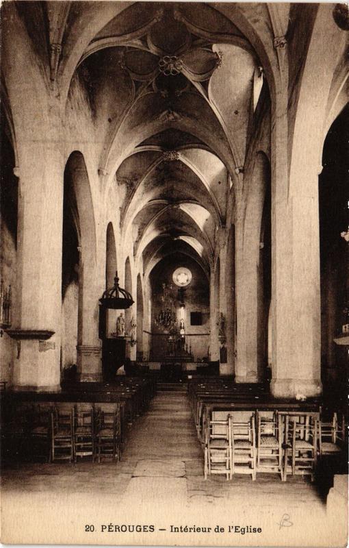 CPA Pérouges Intérieur de l'Eglise (684034)