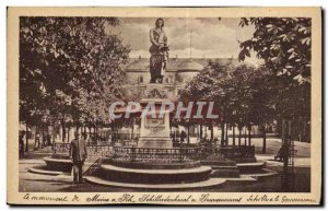 Old Postcard Monument Mainz