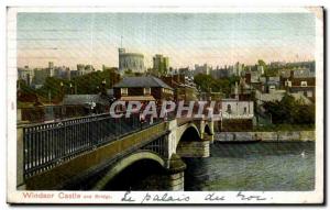 Postcard Old Windsor Castle and Bridge