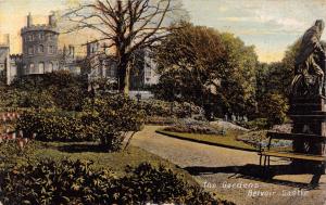 GRANTHAM LEICESTERSHIRE UK THE GARDENS POSTCARD 1908 PSTMK