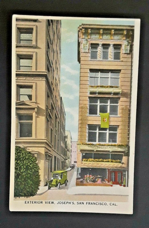 Mint Vintage San Francisco California Josephs Florists Storefront View Postcard