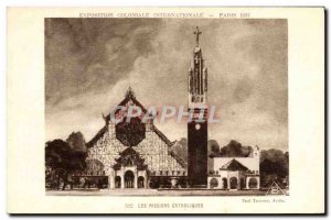 Old Postcard Exposition Coloniale Internationale Paris 1931 Catholic missions