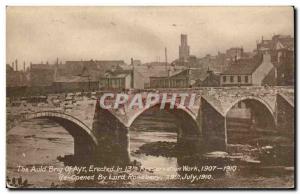 Great Britain Great Britain Old Postcard of the Auld Brig Ayr Erecetd in 13th...