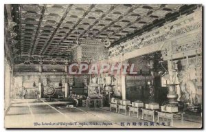 Old Postcard The interior of Talyuin Temple Nikko Japan