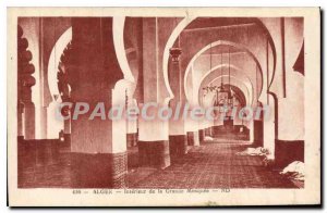 Postcard Old Algiers Interior Of The Great Mosque