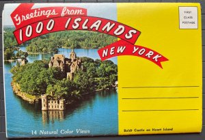 Vintage Souvenir Folder 1950-1960's Greetings from the 1,000 Islands, New York