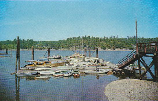 Canada Small Boat Harbour Ganges Salt Spring Island British Columbia