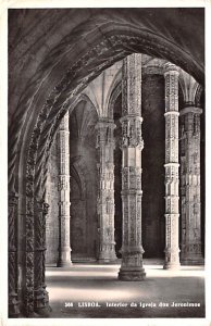 Interior da Igreja dos Jeronimos Lisboa 1955 