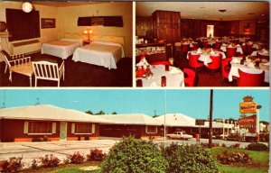 Sikeston, MO Missouri  EL CAPRI MOTEL Room~Dining Views  ROADSIDE 1973 Postcard