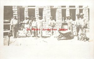 Black Americana, RPPC, Men Construction Workers, Laborers, Photo