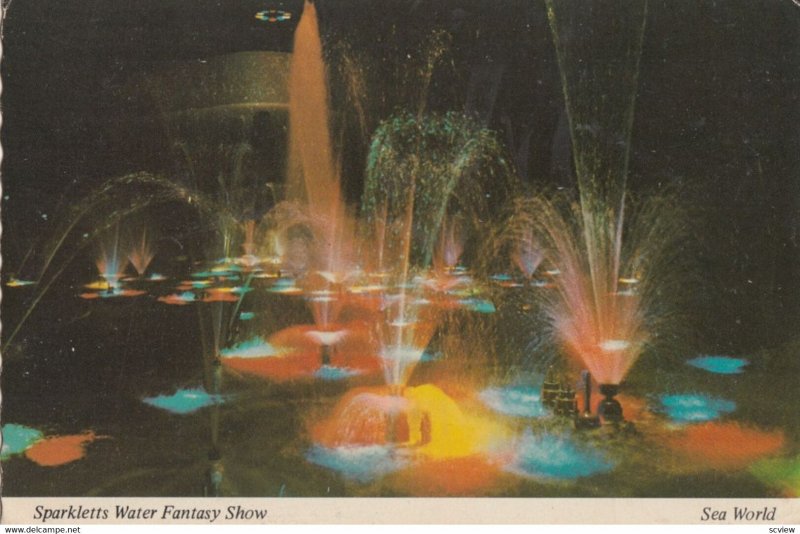 SAN DIEGO, California, 1950-70s; SEAWORLD; Sparketts Water Fantasy Show