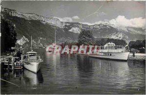 Postcard Modern ANNECY - The Port of entry under great liner is inspired by t...